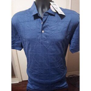 NEW Van Heusen Worldwear Slim Fit Adult XL Blue Polo Shirt S/S NWT